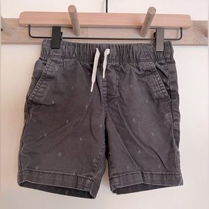 Old Navy Boys Elastic Gray and White Print Shorts Size 5T
